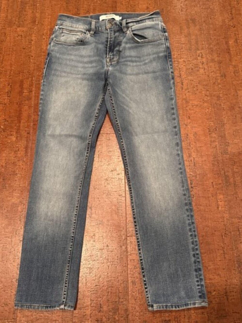 Hudson Men's 30X27 Axl Skinny Slim Jeans Blue Stretch Denim